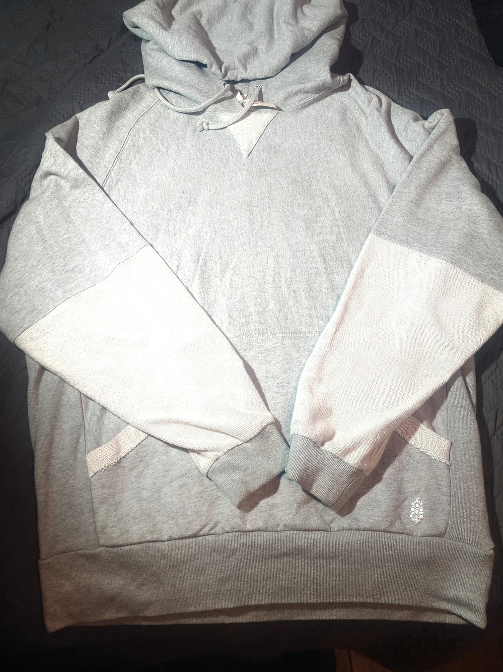 Free Peolple Movement Colorblock Hoodie in Gray